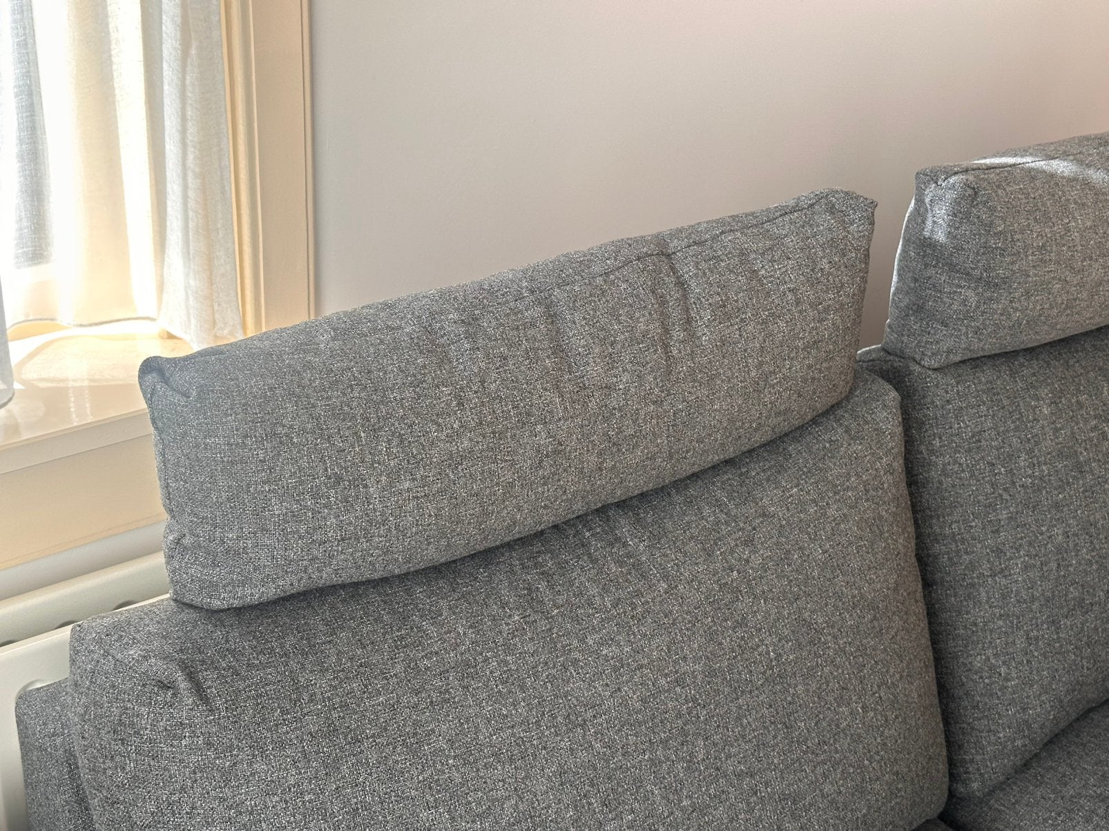 Ikea VIMLE hoofdsteun hoofdkussen Gunnared middengrijs, Ophalen, Zo goed als nieuw