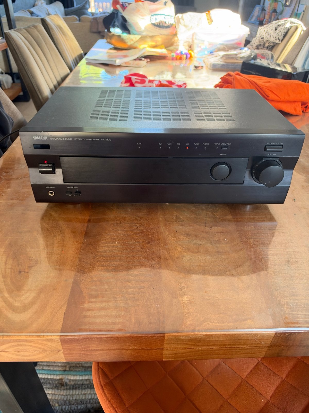Yamaha Natural Sound Stereo Amplifier AX-392, Gebruikt, Yamaha, Ophalen of Verzenden, 120 watt of meer