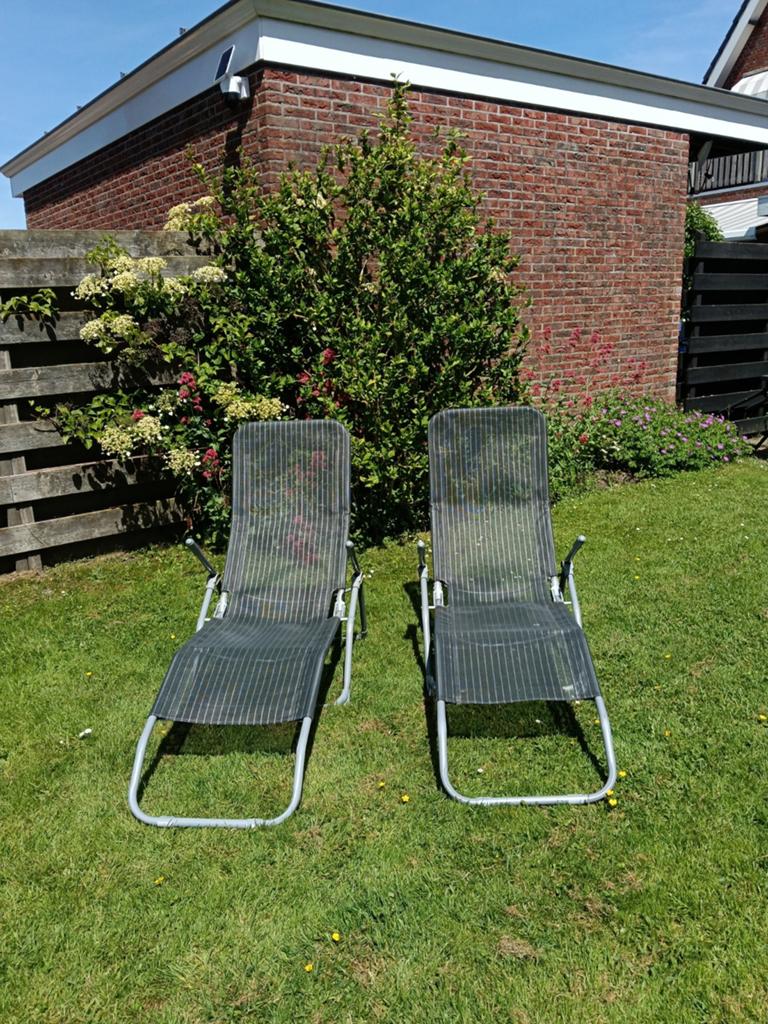 2 tuinstoelen, Tuin en Terras, Ligbedden, Ophalen