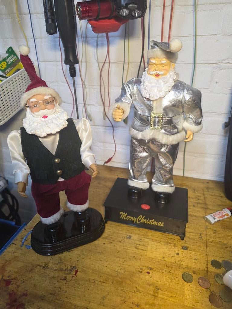 Twee kerstmannen, Antiek en Kunst, Ophalen of Verzenden