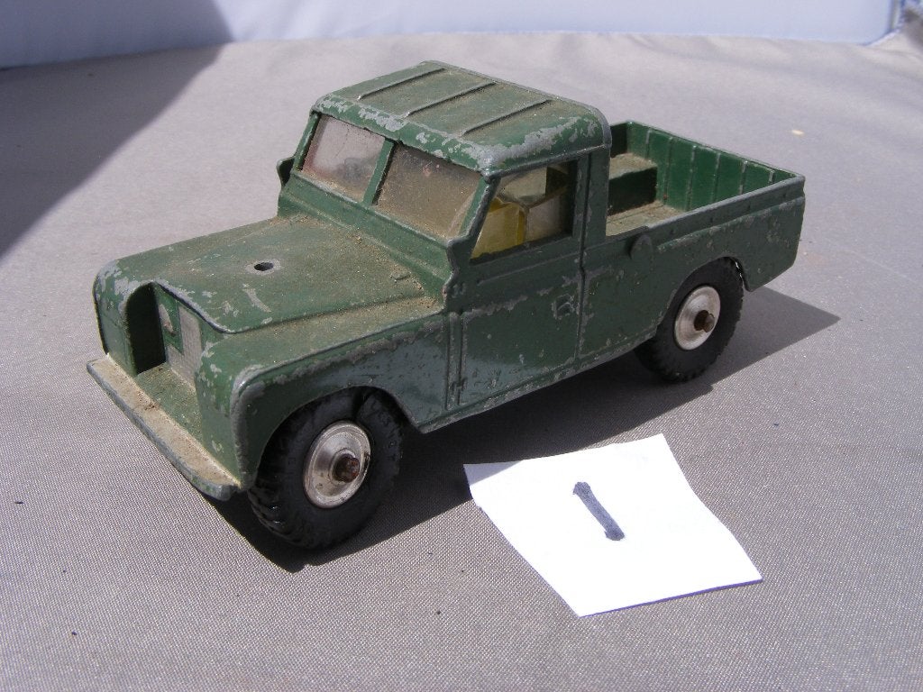 Land rover 109wb corgi toys  1/43 (1) groen incompleet, Ophalen of Verzenden, Gebruikt, Auto, Corgi