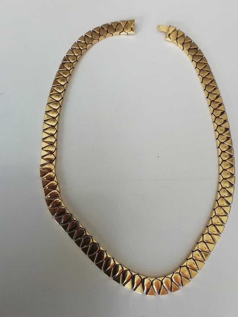 18 KARAAT GOUDEN KETTING 48 GRAM, Ophalen of Verzenden, Zo goed als nieuw, Goud, Goud