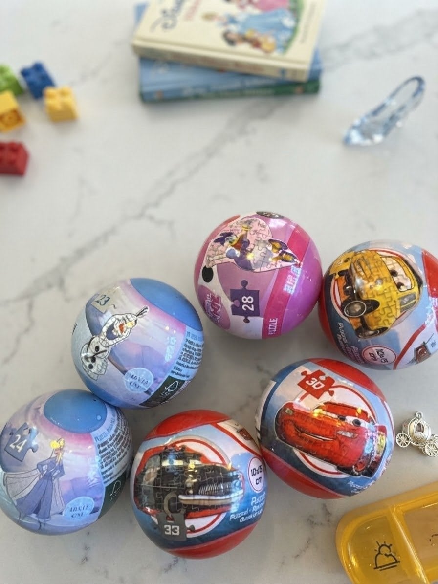 Disney 3D Puzzelballen - Cars, Frozen, Disney Prinsessen, Gebruikt, Disney, 10 tot 50 stukjes, Ophalen of Verzenden