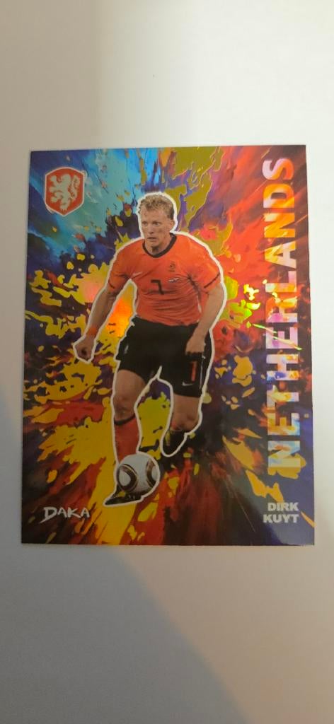 Dirk Kuyt Nederland Spelerskaart - Zeldzaam Holografisch, Verzamelen, Ophalen of Verzenden, Zo goed als nieuw, Overige binnenlandse clubs