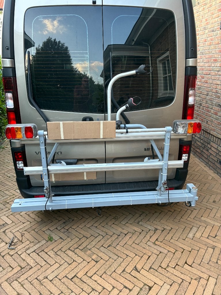 Draaibare fietsendrager buscamper., Auto diversen, Fietsendragers, Ophalen, 2 fietsen, Gebruikt, Trekhaakdrager