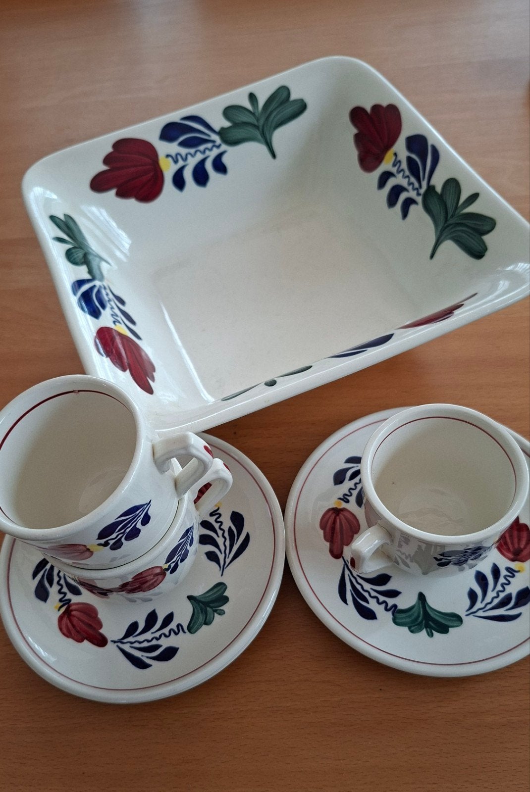 Vintage Boerenbont BOCH setje, Ophalen