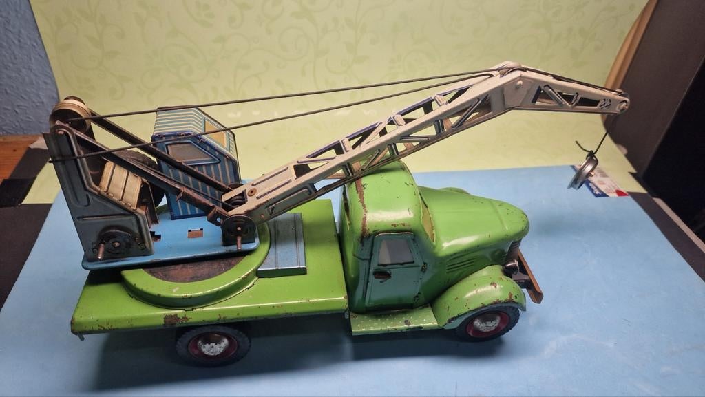 Blikken USSR ZIS - 150 truck met kraan, Antiek en Kunst, Ophalen of Verzenden