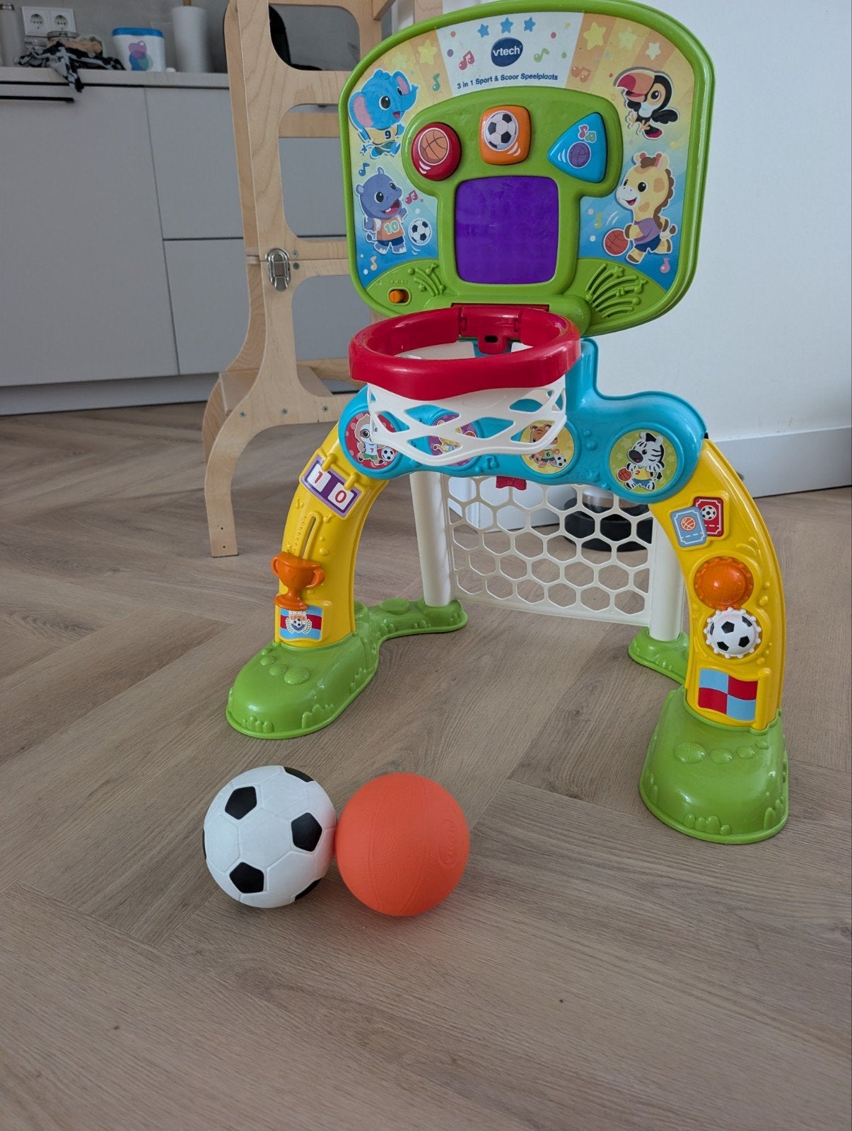Vtech 3-in-1 Sport Speelplaats (mist paarse bal) Goal, Ophalen of Verzenden, Gebruikt, 6 maanden tot 2 jaar