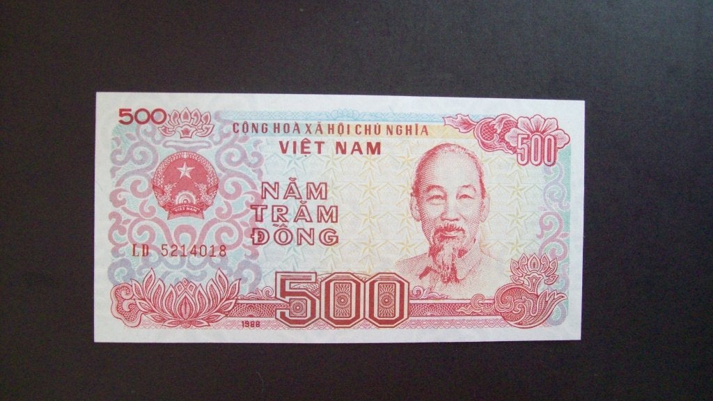 500 dong vietnam,🔴, Ophalen of Verzenden, Zuidoost-Azië, Los biljet