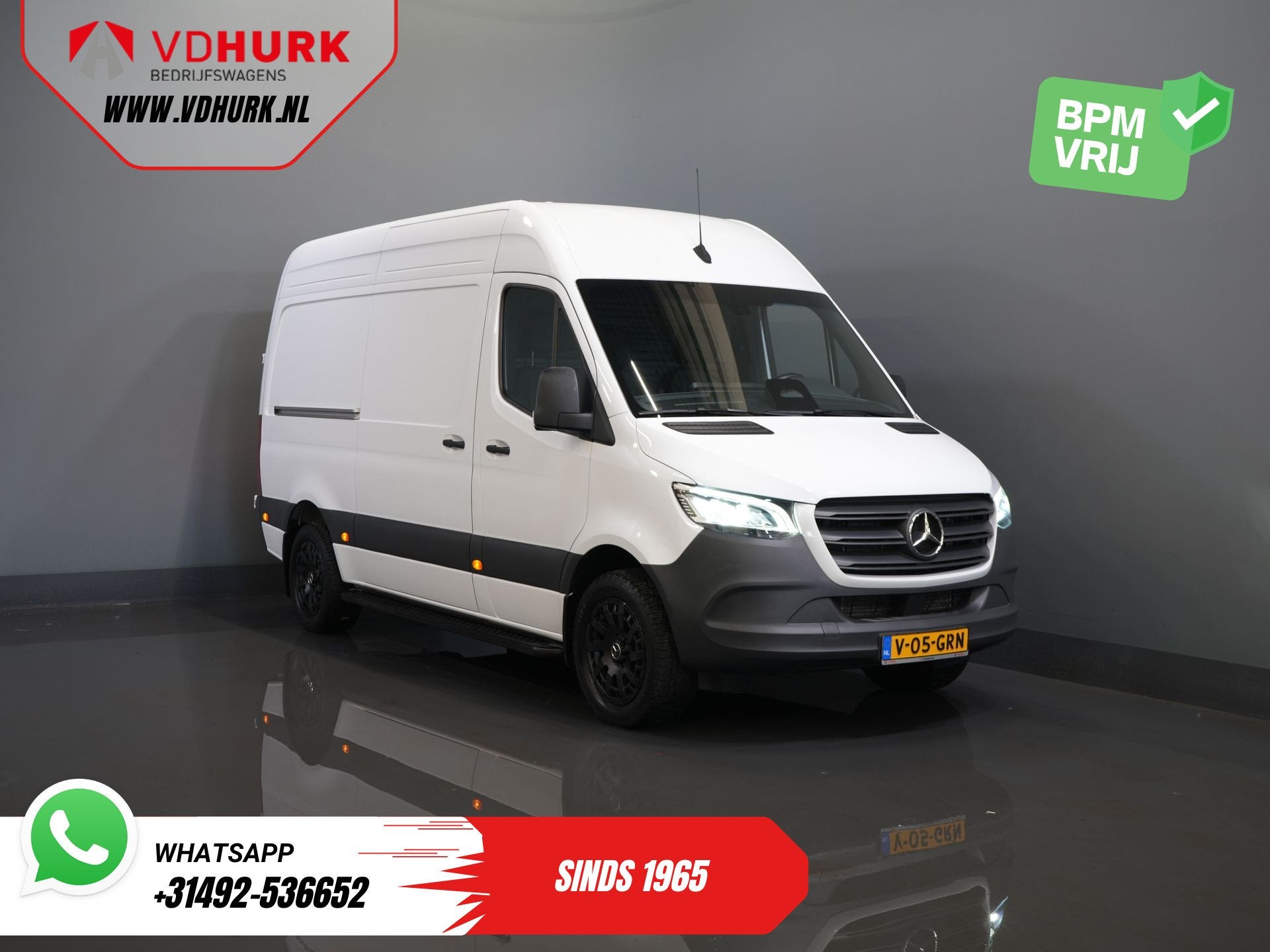 Mercedes-Benz Sprinter 317 CDI Aut. L2H2 3.5t Trekverm/ LED/, Automaat, Achterwielaandrijving, Gebruikt, Euro 6