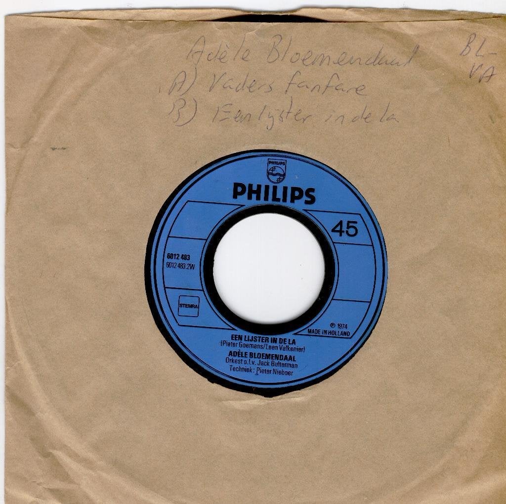 Adele bloemendaal_vaders fanfare, Gebruikt, 7 inch, Ophalen of Verzenden, Pop
