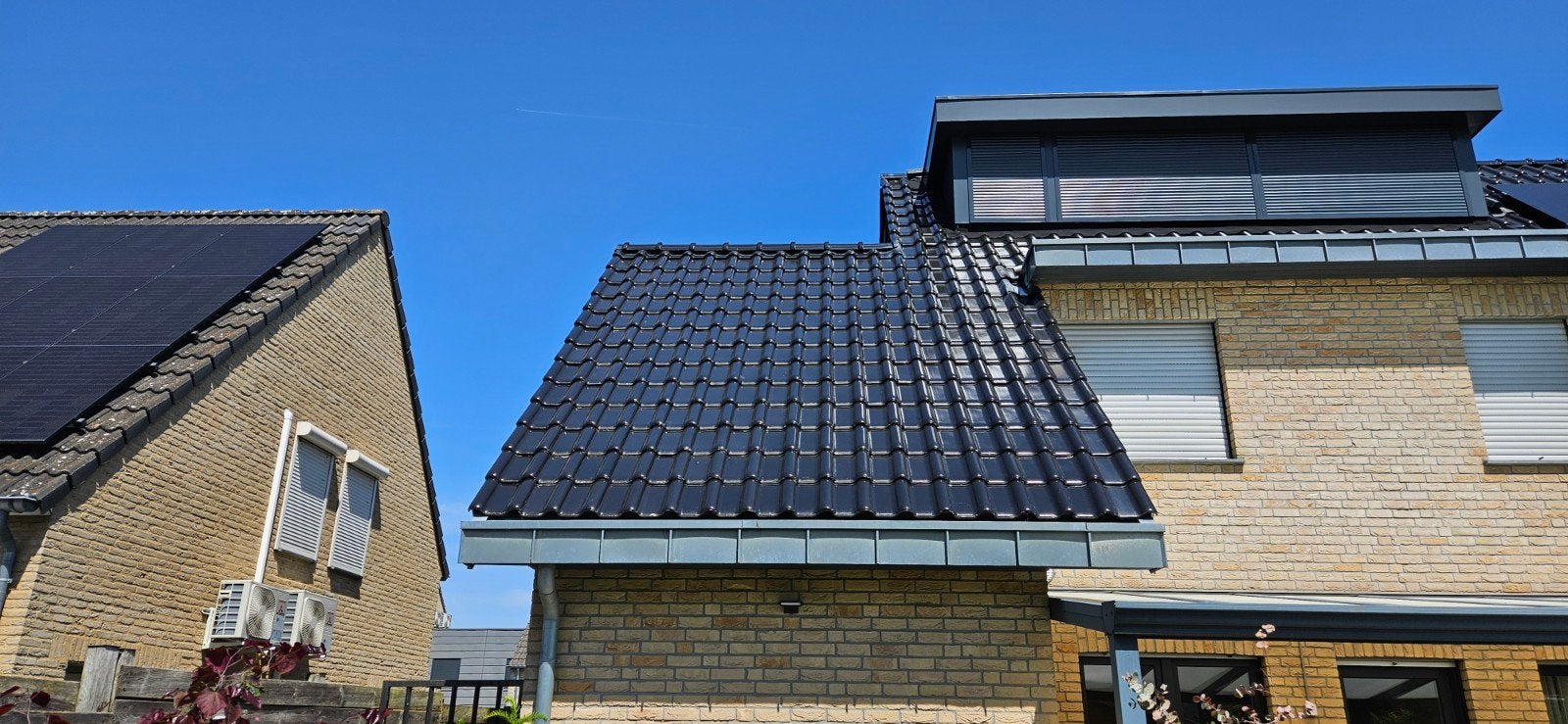 Zwarte geglazuurde dakpannen Flandern Plus (140 stuks), Doe-het-zelf en Verbouw, Dakpannen en Dakbedekking, Ophalen