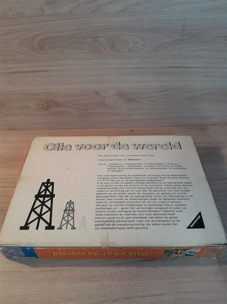 Olie voor de wereld - s5980, Hobby en Vrije tijd, Gezelschapsspellen | Bordspellen, Verzenden, Zo goed als nieuw