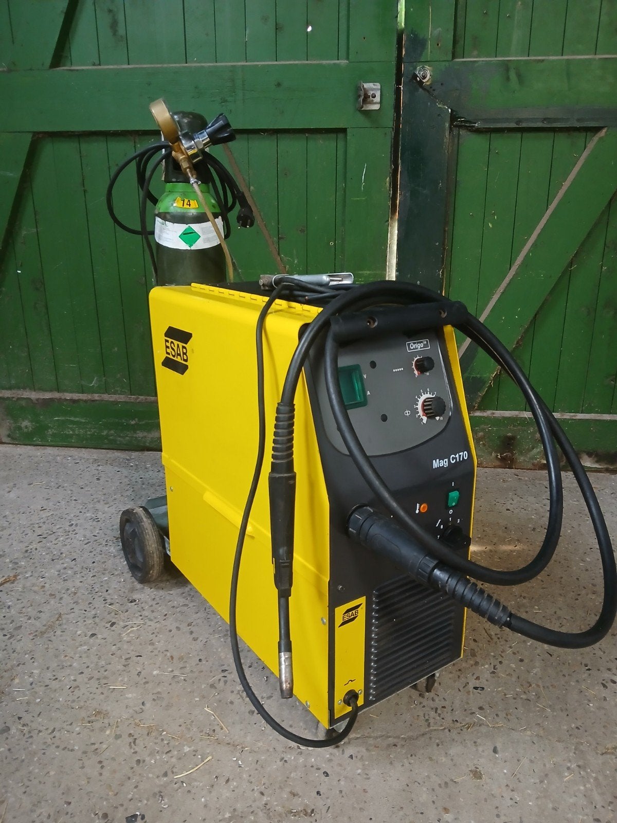 ESAB Mag C170 CO2 Lasapparaat - Compleet en weinig gebruikt, Ophalen of Verzenden, Zo goed als nieuw, 150 tot 250 ampère, Co2