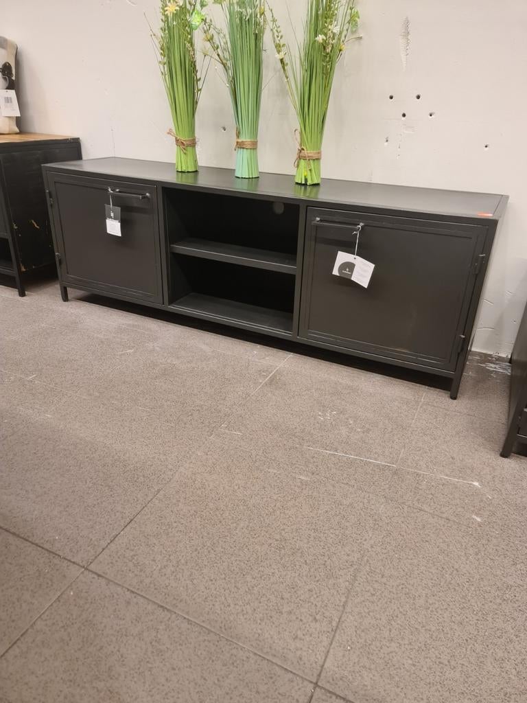 Nieuwe icathcers industrieel tv meubel 140x40x58cm €175, Ophalen, Industrieel landelijk barok brocante koloniaal boheems vintage