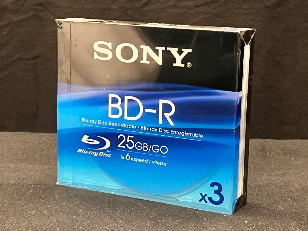 Sony 3BNR25BS6 BD-R Blu-ray discs 25GB 6x – 3 stuks, Ophalen of Verzenden, Nieuw, Blu-ray, Sony