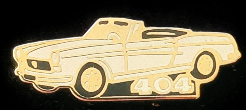 Peugeot 404 pin- cremekleur, Verzenden, Nieuw, Transport, Speldje of Pin