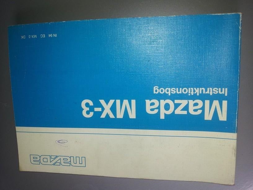 Instructie boekje Mazda MX 3, Ophalen of Verzenden