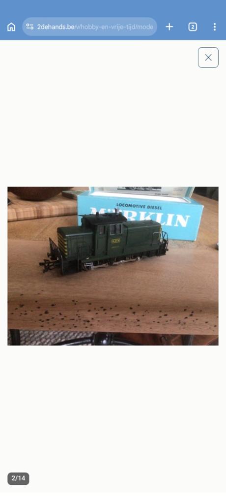 gevraagd! Marklin 3069. Belgische diesel lokomotief groen., Wisselstroom, Gebruikt, Locomotief, Ophalen of Verzenden