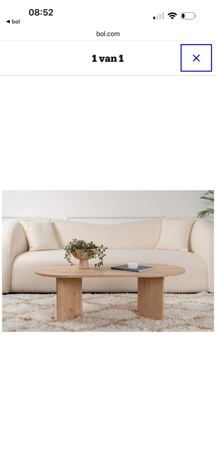 Salontafel, nog erg mooi half jaartje oud, Ophalen, 75 m² of meer