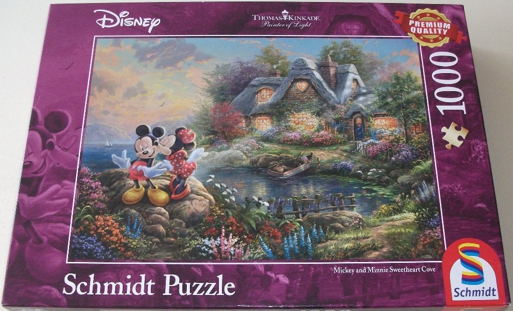 Puzzel *** MICKEY AND MINNIE *** 1000 stukjes Walt Disney, Ophalen of Verzenden, 500 t/m 1500 stukjes, Zo goed als nieuw, Legpuzzel