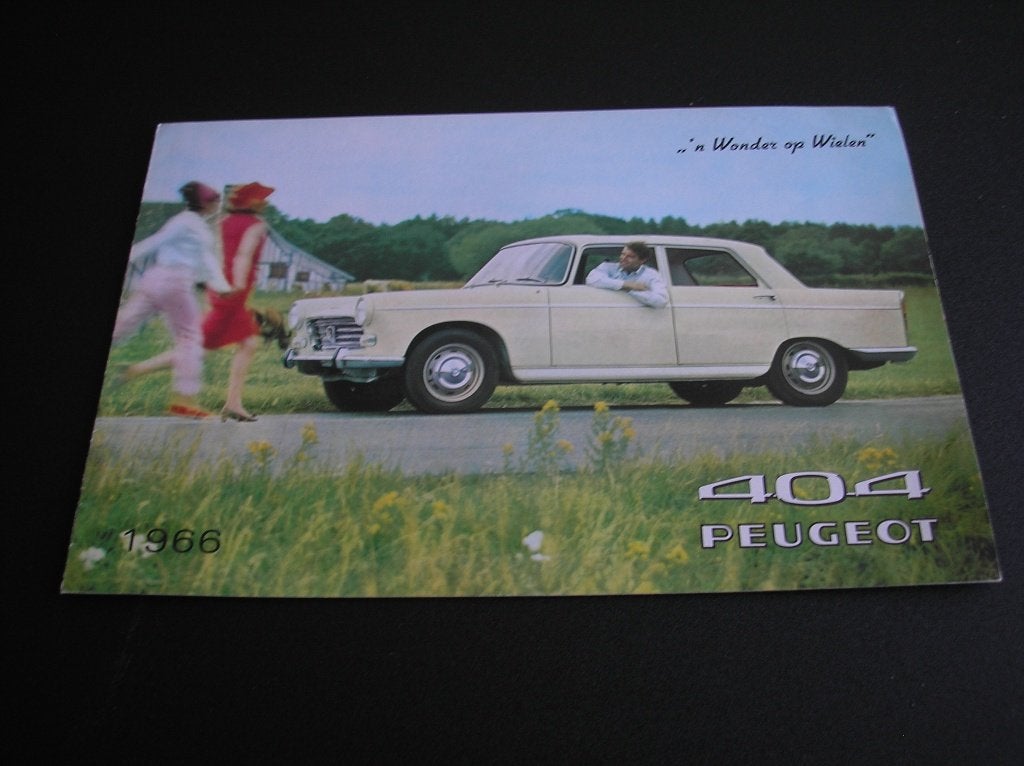 Peugeot 404 Berline groot-toerisme, 1966, Ophalen of Verzenden, Gelezen, Peugeot