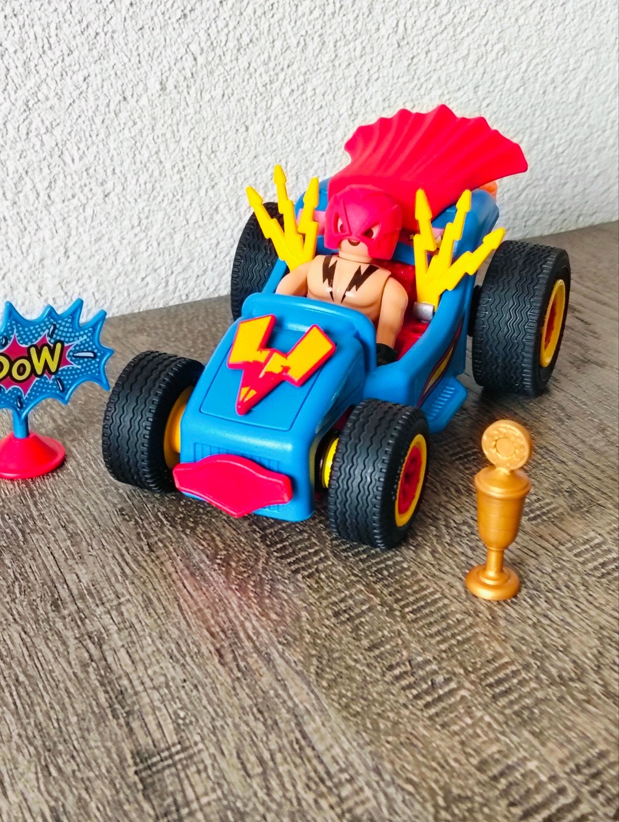 Playmobil Pullback Raceauto met Coureur en Accessoires, Kinderen en Baby's, Speelgoed | Playmobil, Ophalen of Verzenden, Zo goed als nieuw