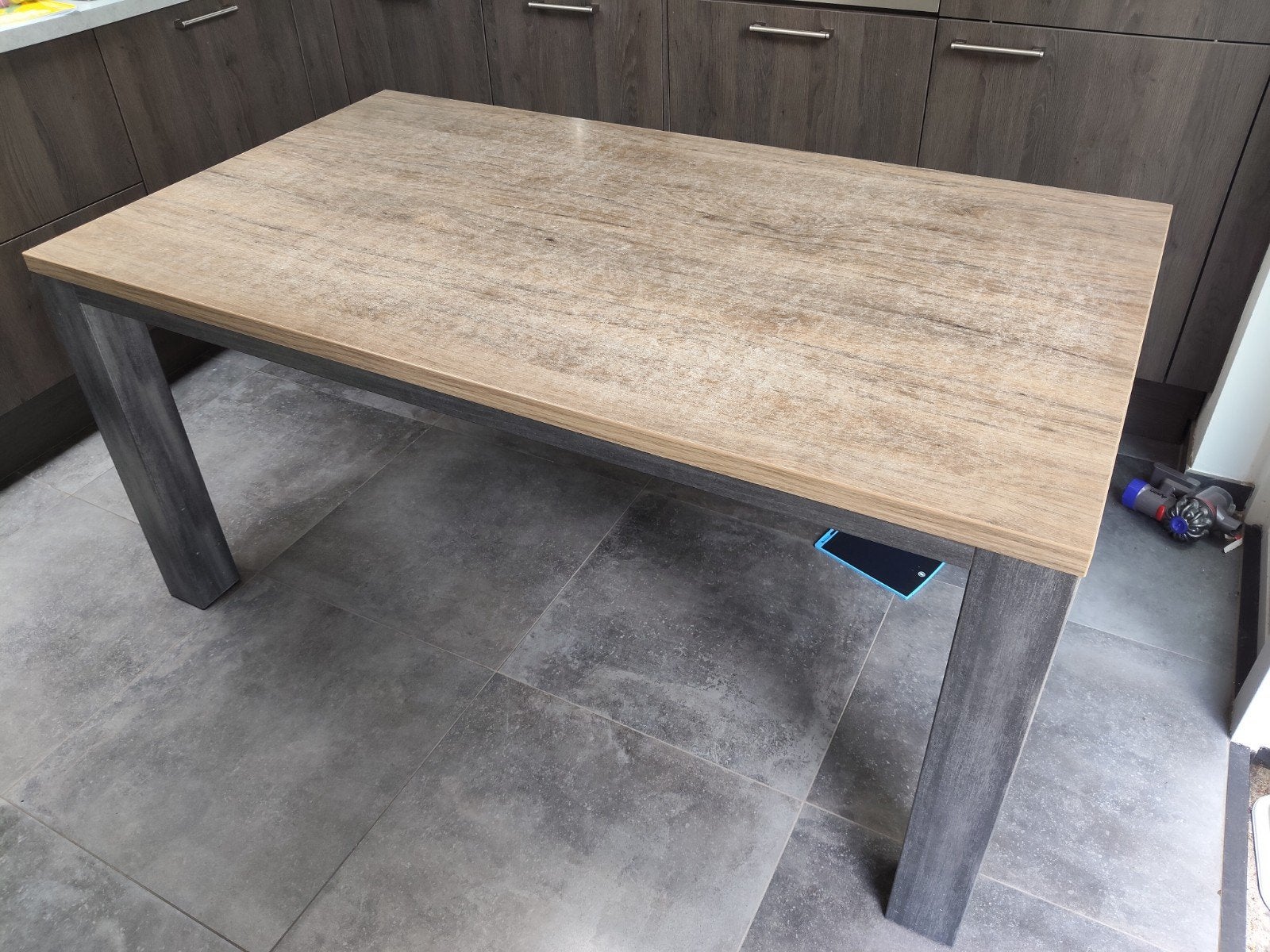 Eettafel, ZSM weg. 90x158, Huis en Inrichting, Tafels | Eettafels, Ophalen, Gebruikt, 50 tot 100 cm, Modern industrieel
