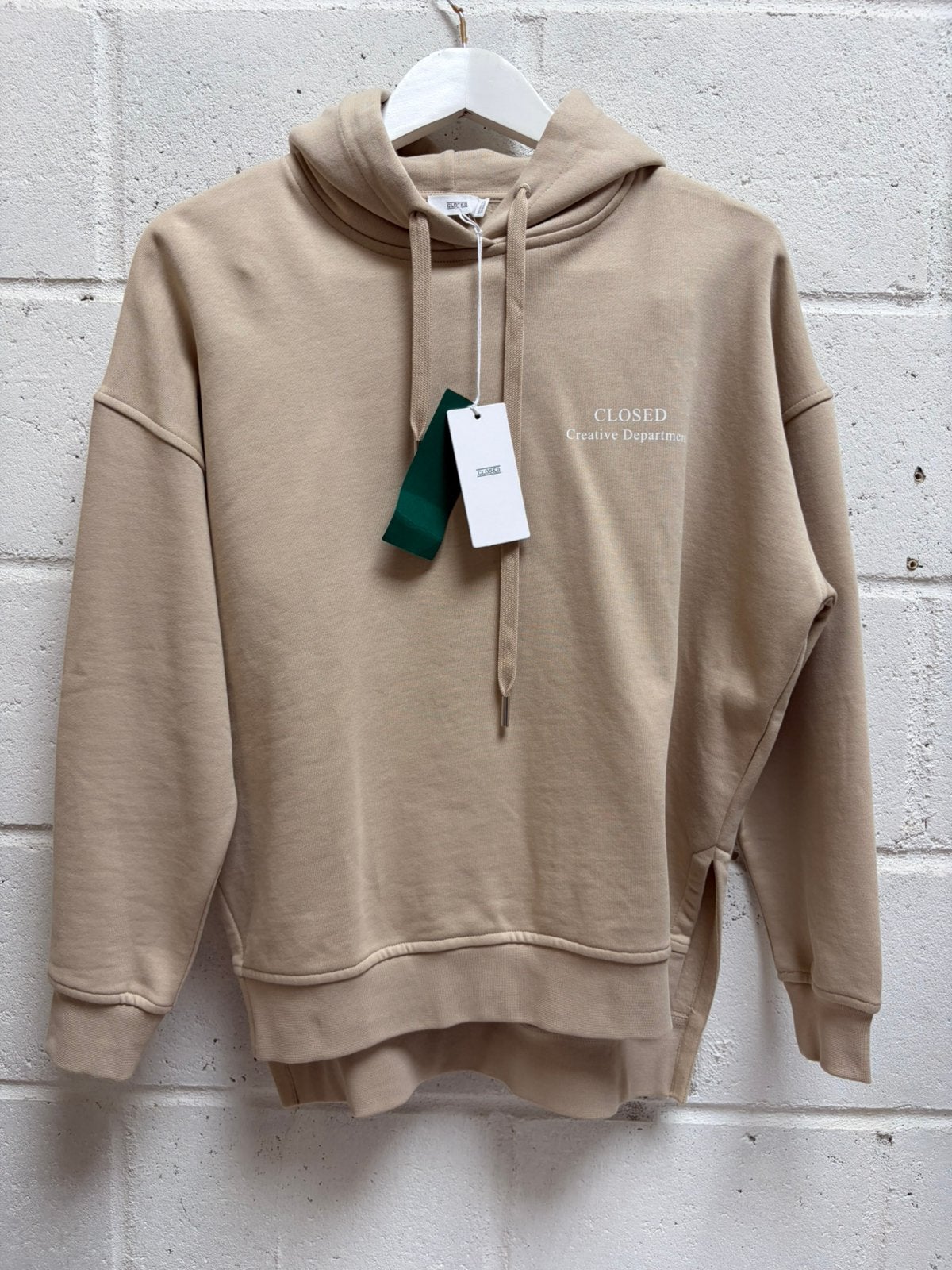 Closed trui hoodie xs beige crème, Ophalen of Verzenden, Zo goed als nieuw, Maat 34 (XS) of kleiner, Beige