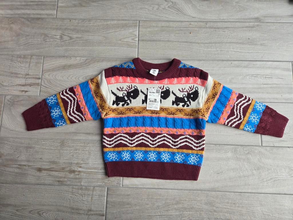Nieuwe HEMA wintertrui Takkie - Maat 98/104, Jongen of Meisje, Trui of Vest, Nieuw, Ophalen of Verzenden