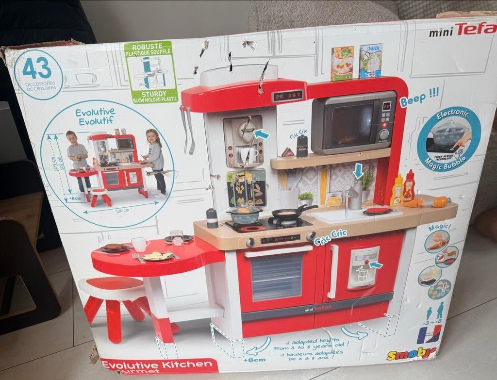Smoby Evolutive Kitchen Mini Tefal speelkeuken, Ophalen of Verzenden, Nieuw, Jongen of Meisje