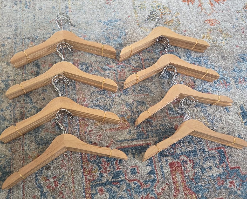 Houten kinderhangers, Beige, Overige merken, Overige typen, Ophalen of Verzenden