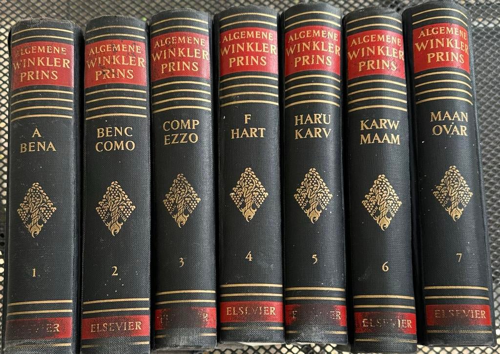 Algemene Winkler Prins Encyclopedie - Elsevier (7 delen), Boeken, Encyclopedieën, Ophalen of Verzenden, Gelezen, Algemeen, Complete serie
