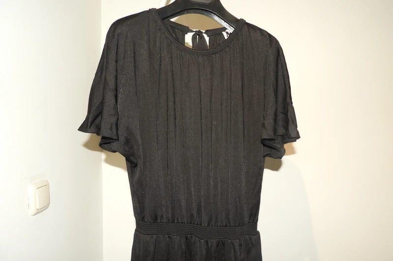 Missoni zwarte jumpsuit broek pak gladde stof open rug 38, Maat 38/40 (M), Verzenden, Zwart, Missoni