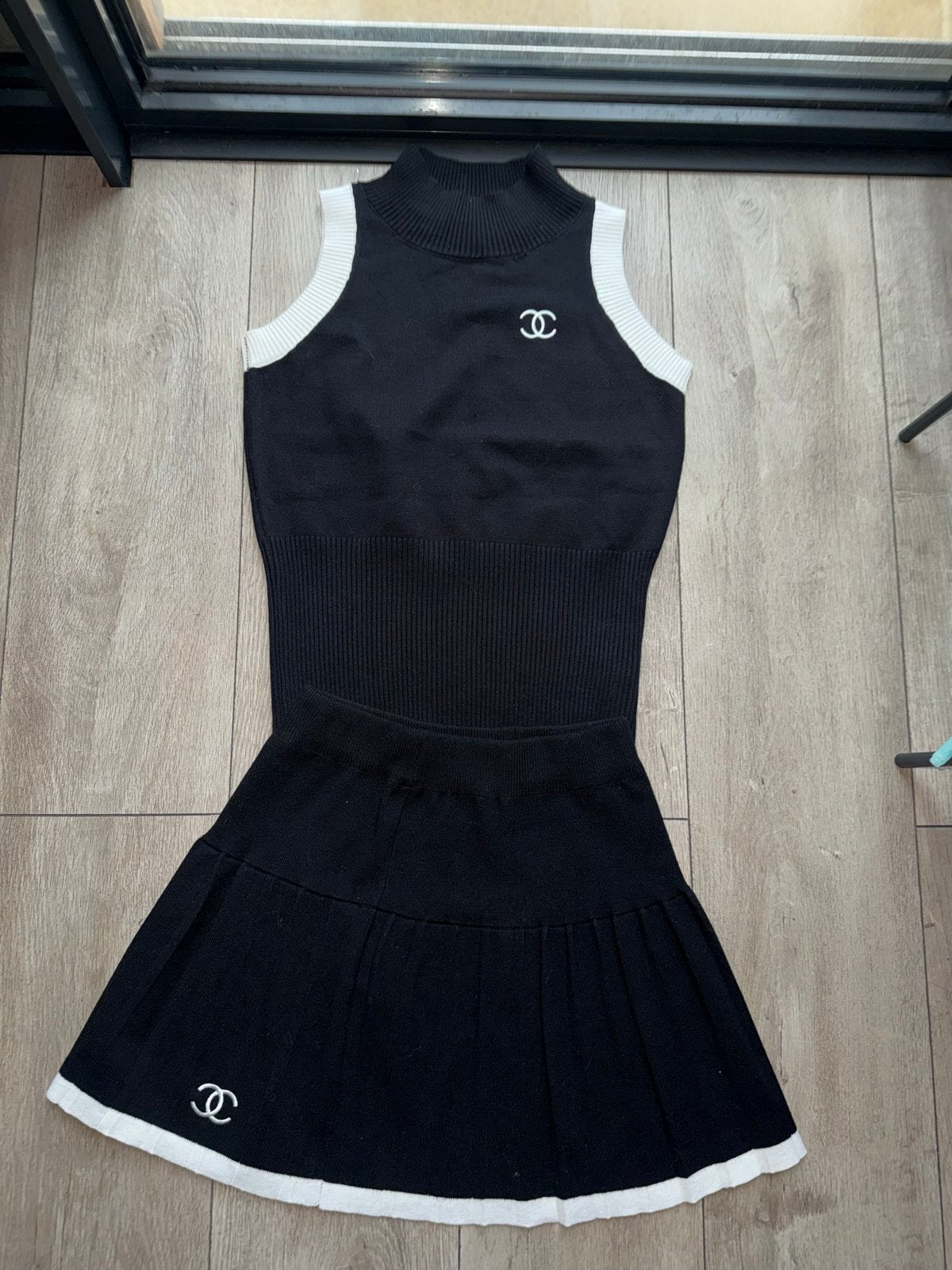 CC Dames Set - Top en Rok maat M, Kleding | Dames, Rokken, Gedragen, Maat 36 (S), Zwart, Boven de knie, Ophalen of Verzenden