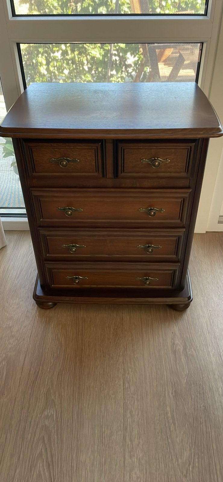 Antiek Houten kastje met laden - 70x60 cm, Ophalen, Gebruikt, 50 tot 100 cm, 3 of 4 laden