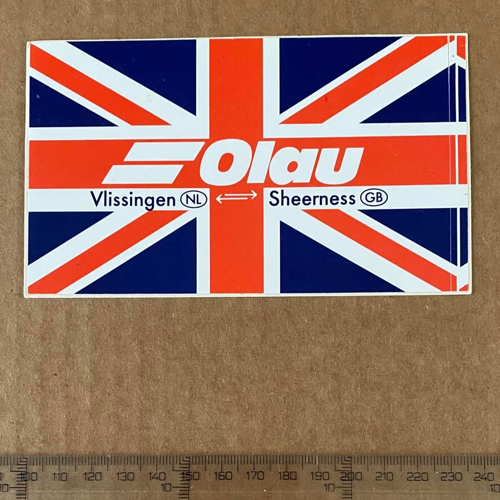 sticker olau, Verzenden, Zo goed als nieuw
