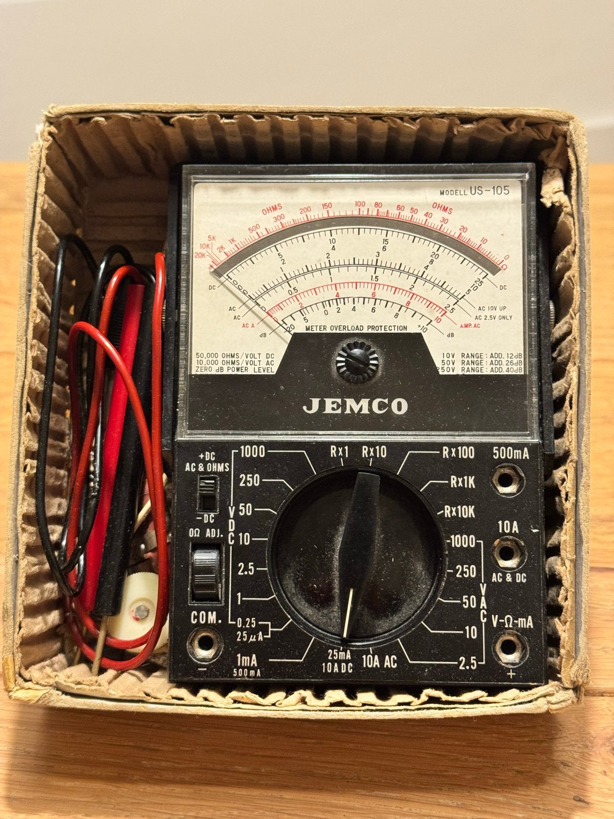 JEMCO US-105 Multimeter - Vintage Analoge Tester, Verzamelen, Ophalen of Verzenden