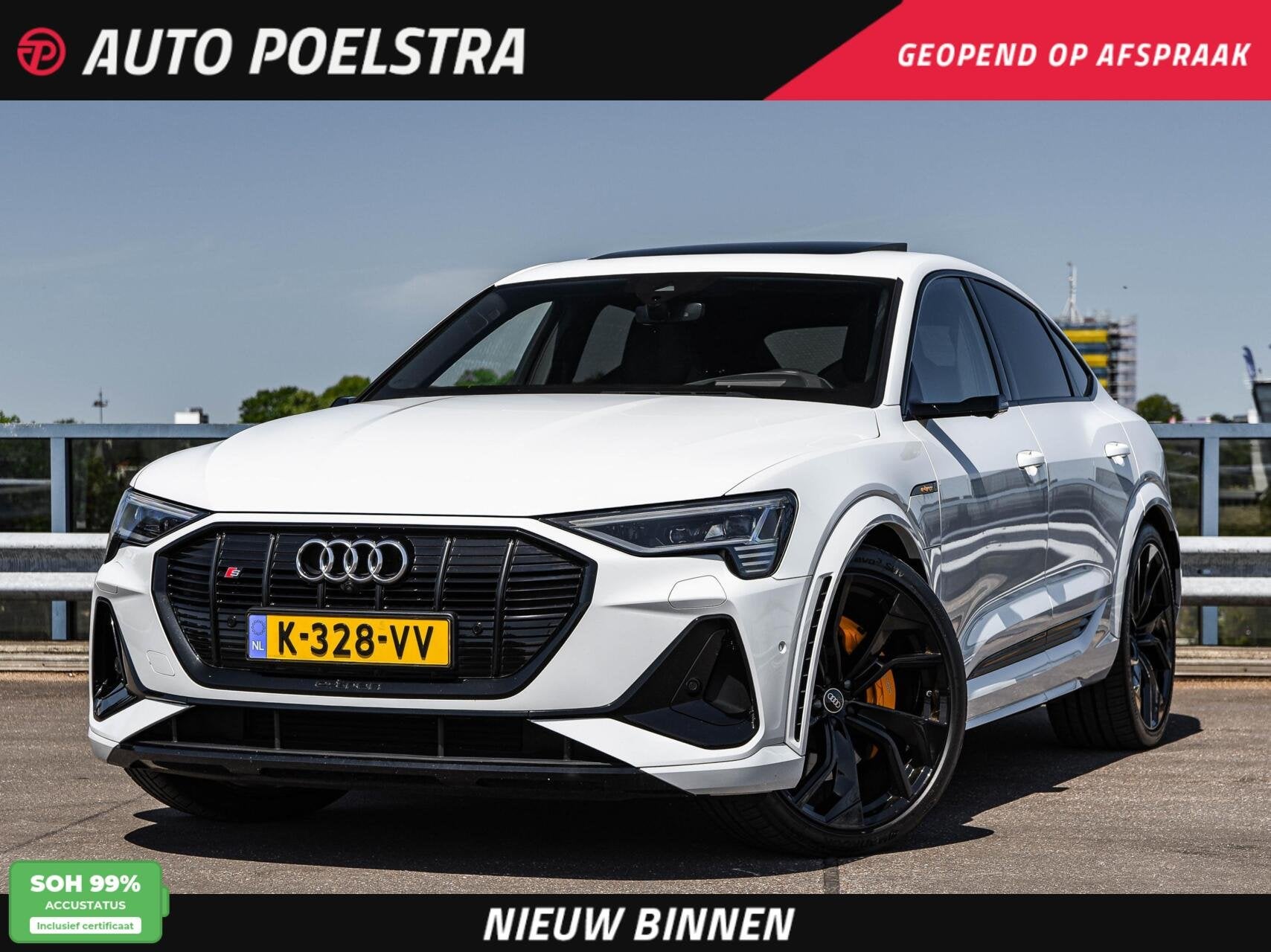 Audi e-tron Sportback S quattro 95 kWh 503 PK | SOH 99% | Pa, Auto's, Automaat, 368 km, Gebruikt, Zwart
