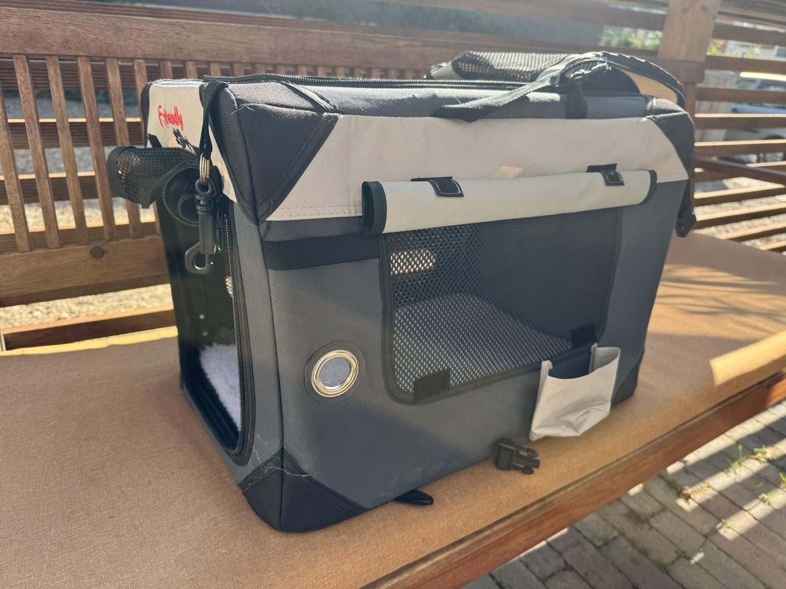 Reisbench 50x35x30  |  fietsmand hond, Ophalen of Verzenden, Zo goed als nieuw