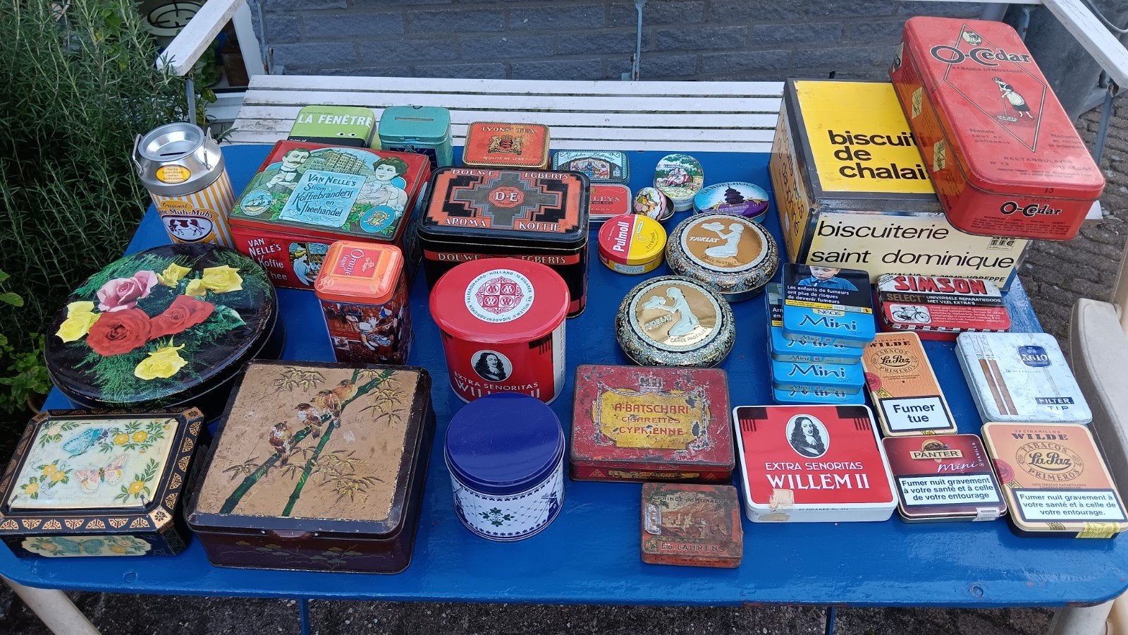 Vintage blikken verzameling - diverse merken en maten, Verzamelen, Ophalen of Verzenden, Gebruikt, Koffie