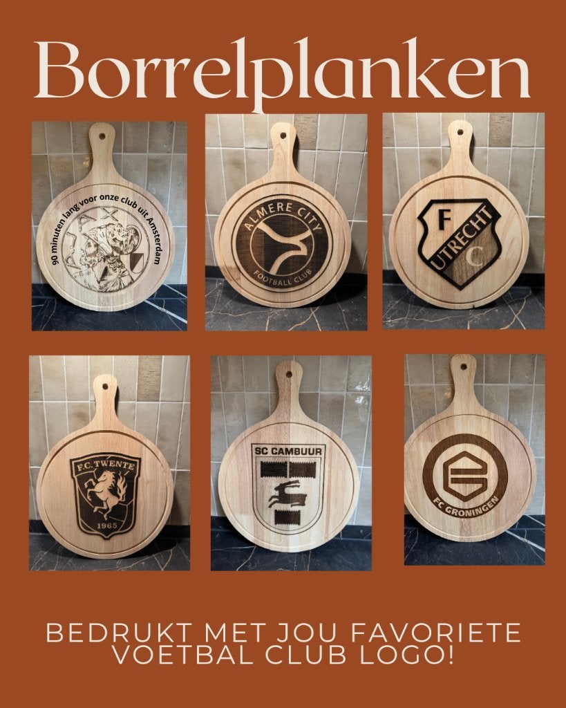 Borrelplank/serveerplank Voetbal logo, Verzamelen, Sportartikelen en Voetbal, Ophalen of Verzenden, Nieuw, Overige binnenlandse clubs