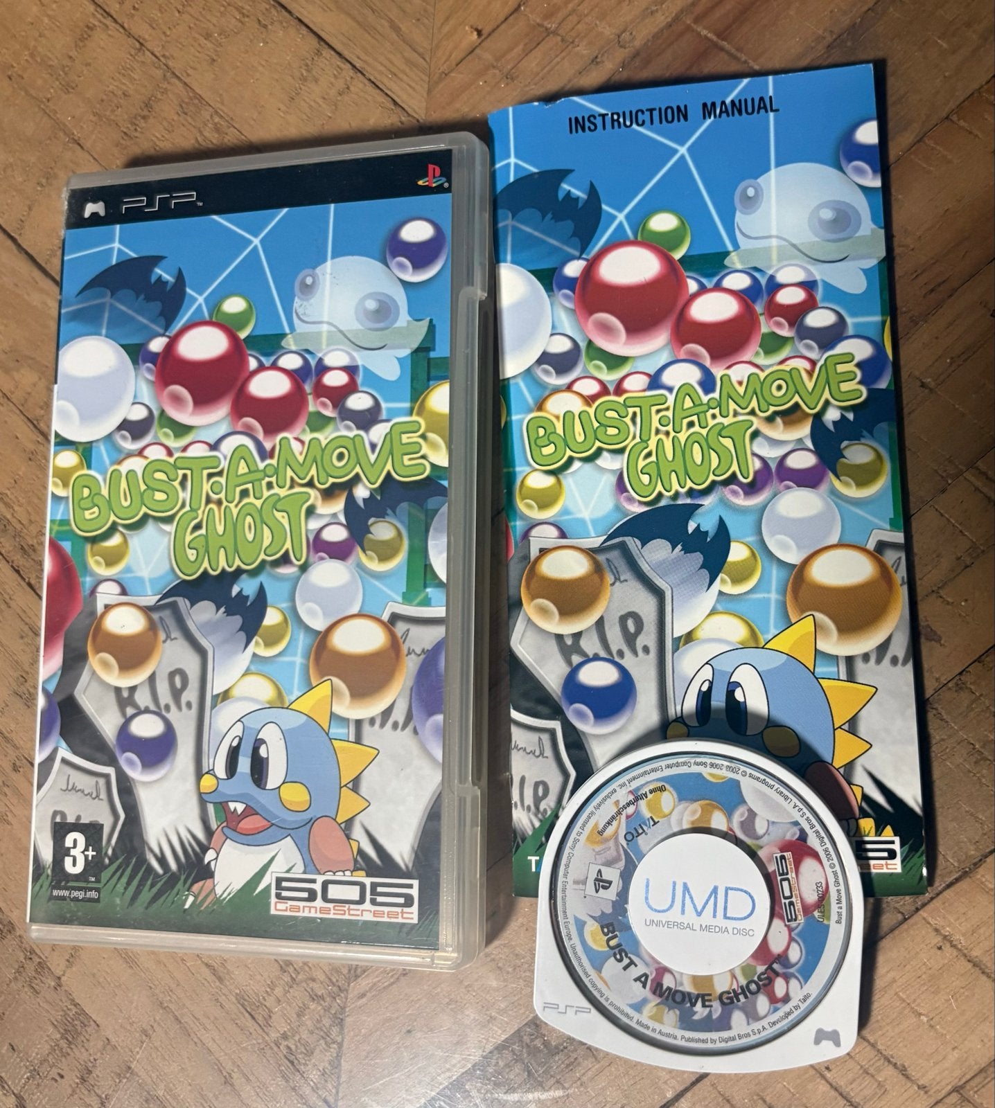 Bust-A-Move Ghost PSP - Compleet met handleiding, Puzzel en Educatief, 1 speler, Ophalen of Verzenden, Zo goed als nieuw