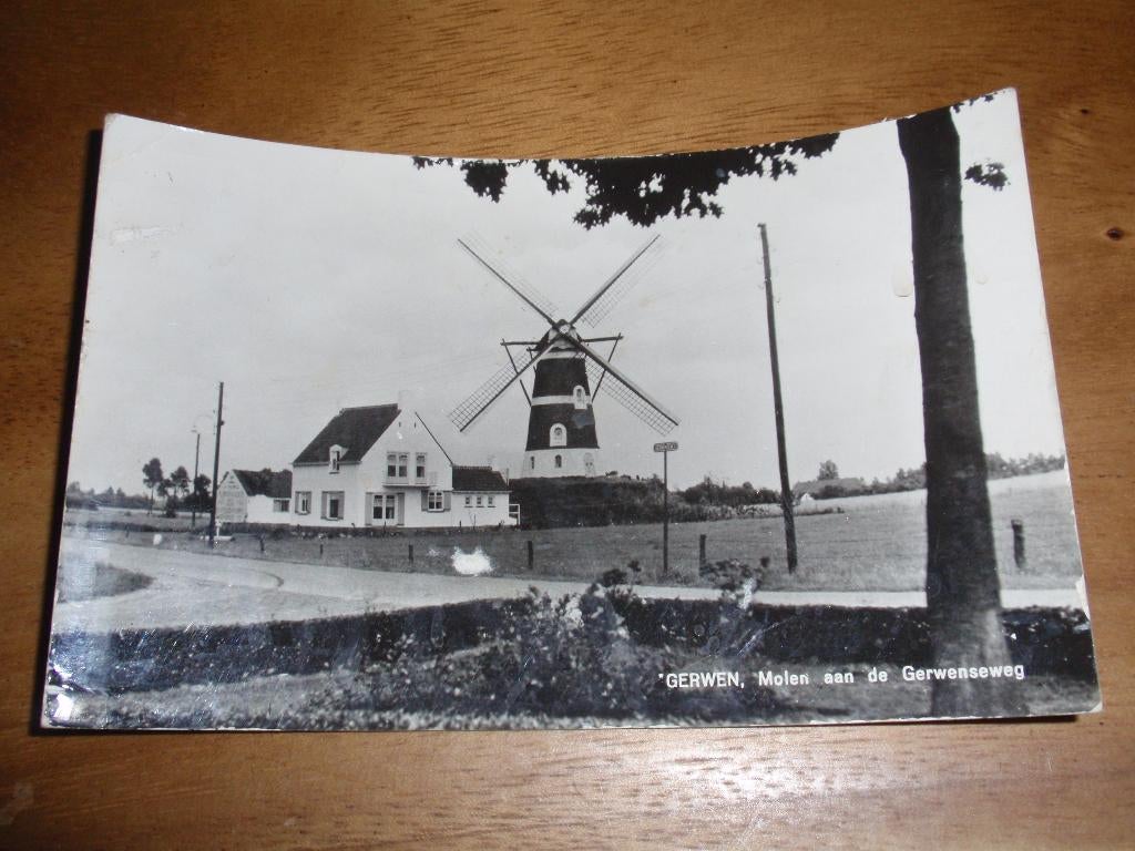 ( Gebreken ) Gerwen Molen aan de Gerwenseweg, Verzamelen, Verzenden, 1960 tot 1980, Ongelopen, Noord-Brabant