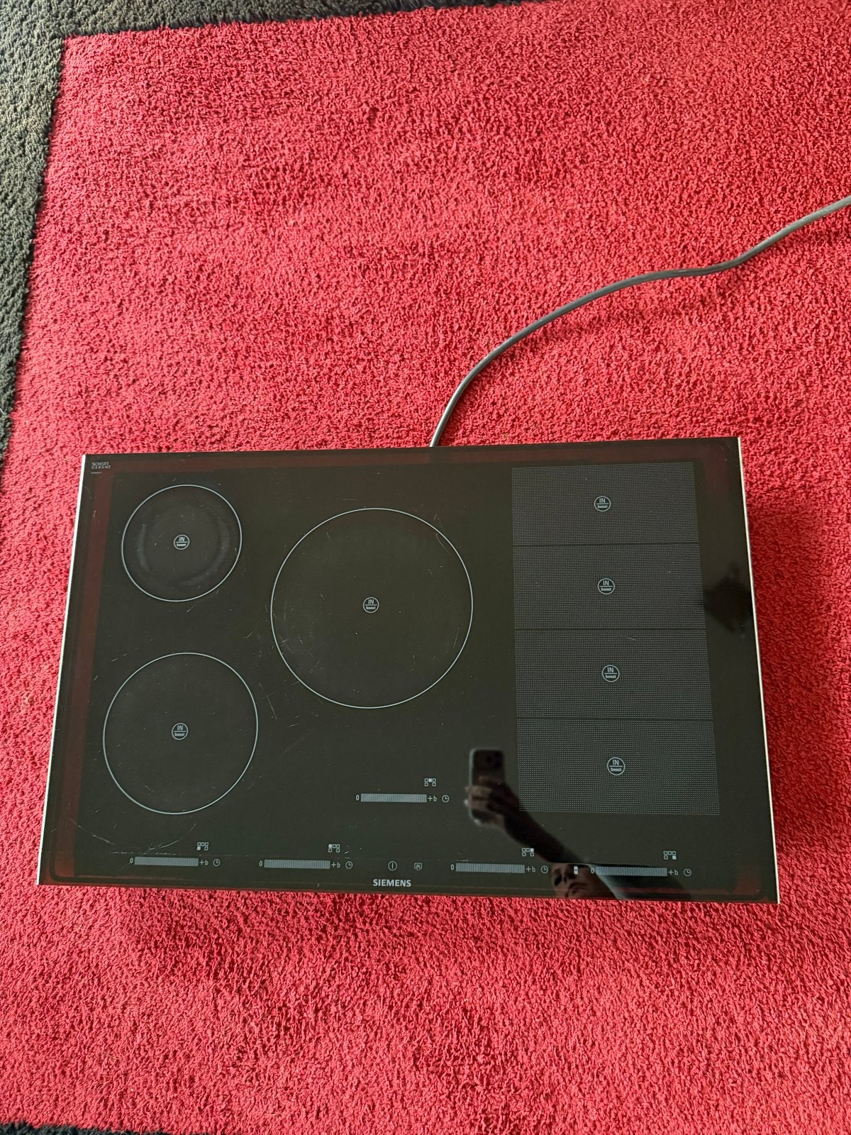 Siemens EH875SP17E Inductiekookplaat - 5 zones, Witgoed en Apparatuur, Ophalen, Gebruikt, Inbouw, Inductie