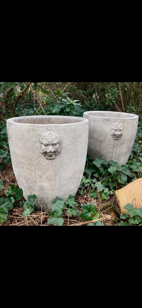 * Tuinpotten Bloempotten Potten Bloembakken Trog Stenen Pot, Ophalen, Steen, Rond, Nieuw