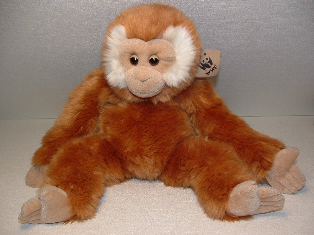 WWF WERELDNATUURFONDS AAP PLUCHE WOLLIG LANGHARIG, Kinderen en Baby's, Ophalen of Verzenden, Nieuw, Overige typen