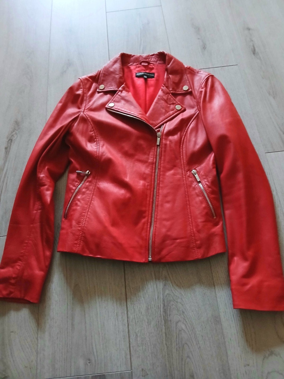 Prachtig Arma leren jasje jas jack maat 38 zgan, Verzenden, Zo goed als nieuw, Maat 38/40 (M), Rood