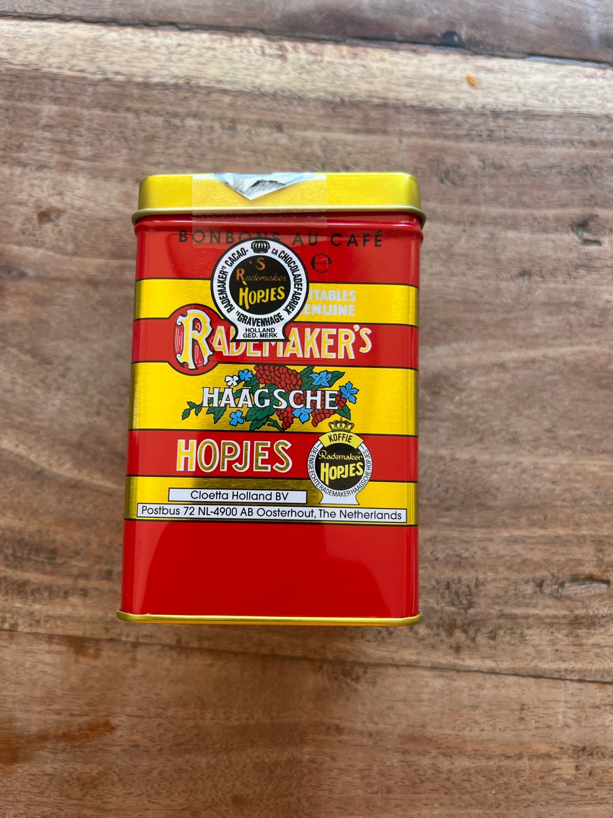 Rademaker's Haagse Hopjes Blik - Vintage Koffie Snoep, Ophalen of Verzenden, Gebruikt, Koffie, Overige merken