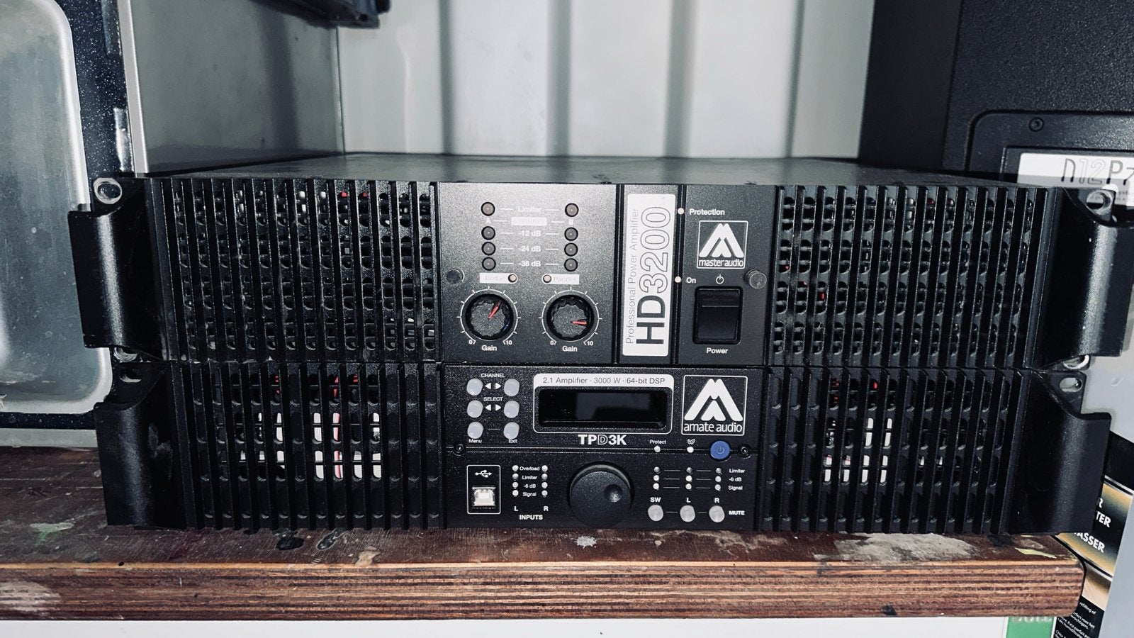 Amate Audio 2X.X21D Sub, 2X.N12P7 Top. TPD3K DSP  &  HD3200, Ophalen, Gebruikt, Audio